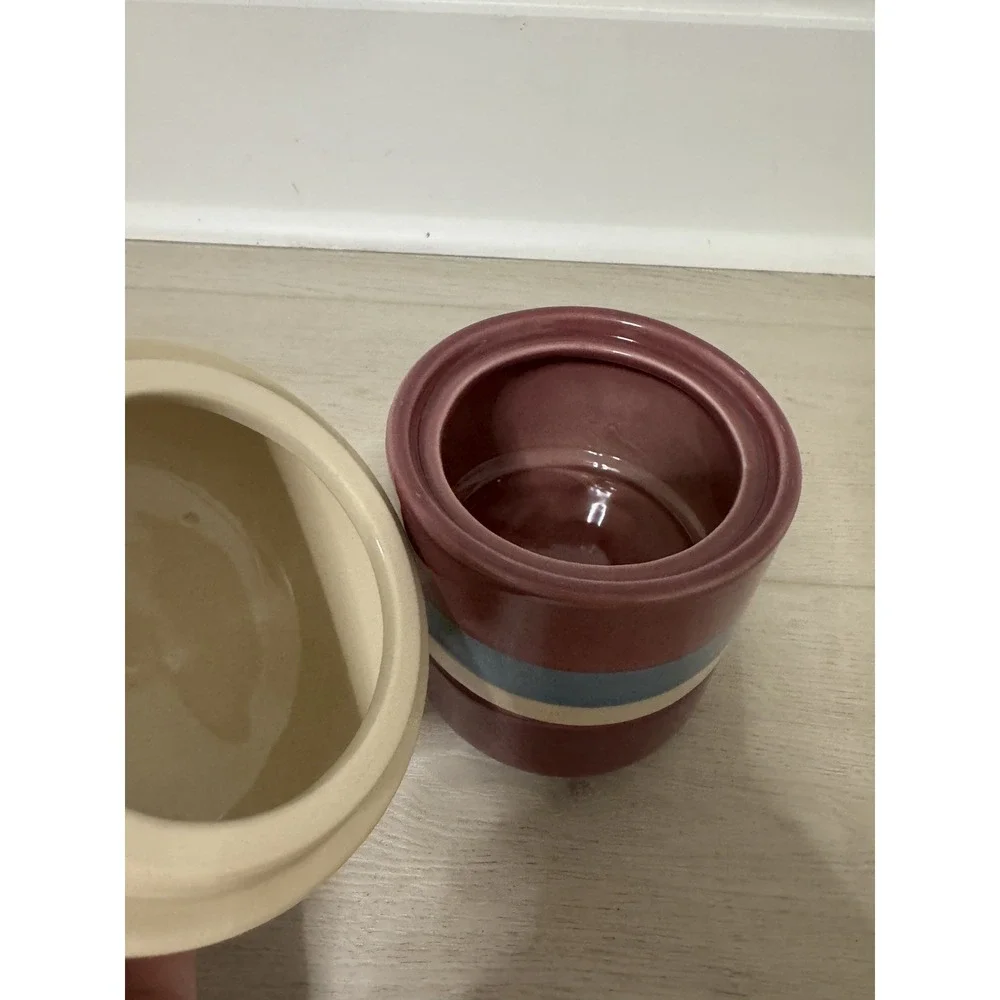 Decorative Bathroom Ceramic Jar with Lid - Dispenser Apothecary Vanity Canister